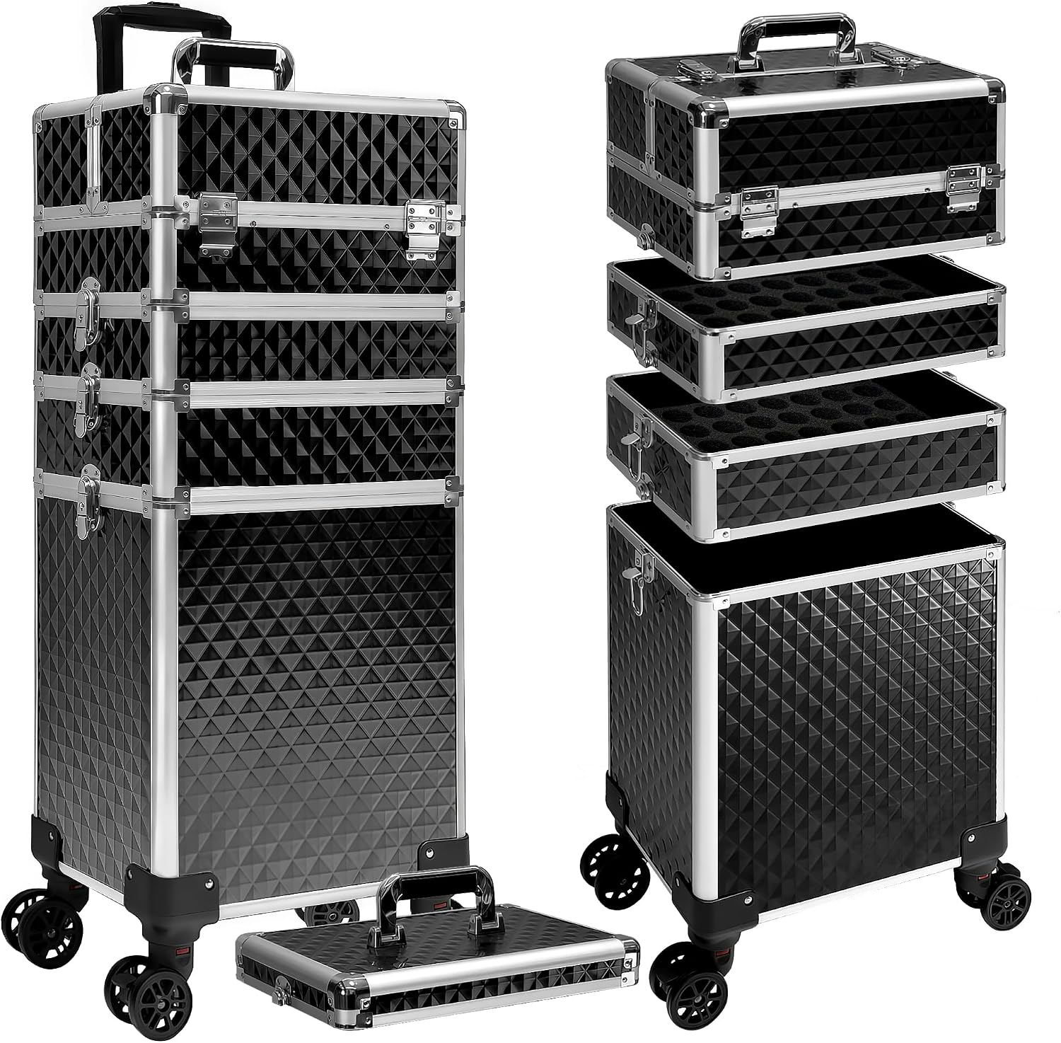 Makeup - Valigia Trucco con Ruote, Trolley per