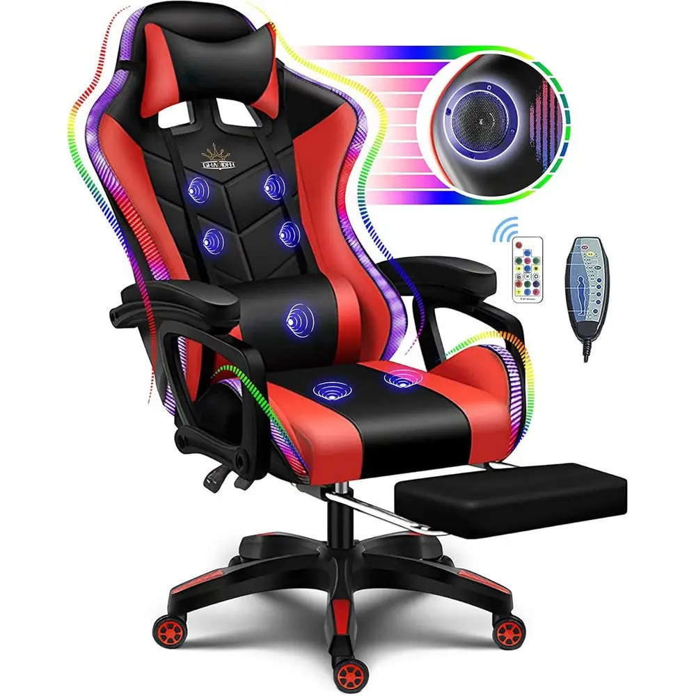 Massage - Sedia da Gaming Ergonomica con Schienale