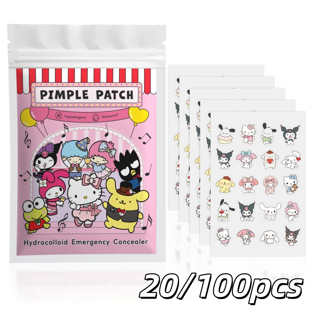 Hydrocolloid Pimple Patch - Set di cerotti idrocolloidali per brufoli