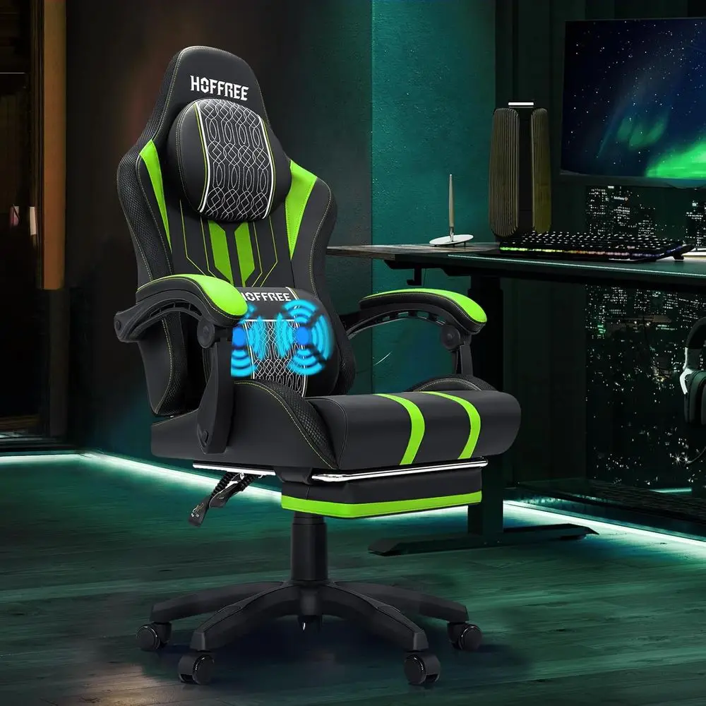 Massage - Sedia da gaming ergonomica con massaggio
