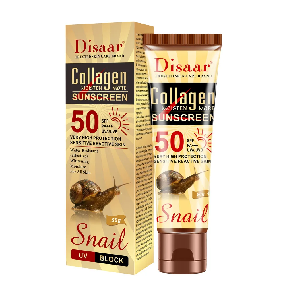 Spf 50 Waterproof Sunscreen - Crema Protettiva Solare Disaar al Collagene