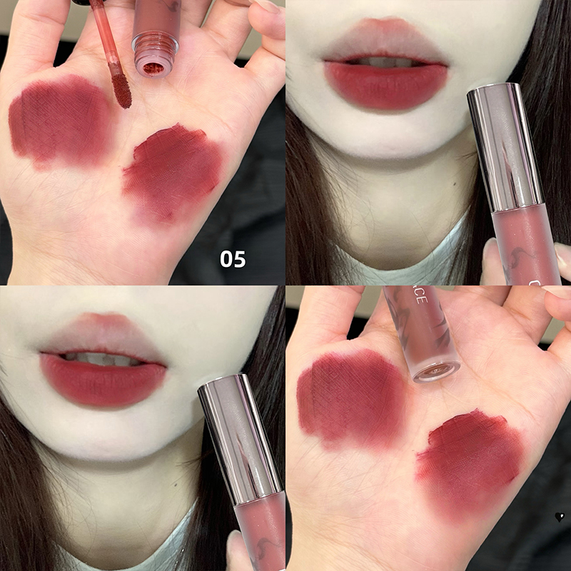 Matte Velvet Lip Tint Long Lasting - Rossetto Liquido Opaco Vellutato CACE Marrone