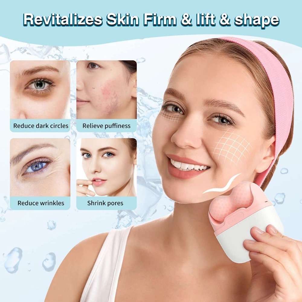 Face Ice Roller Puffiness - Rullo di Ghiaccio a Doppia Testa