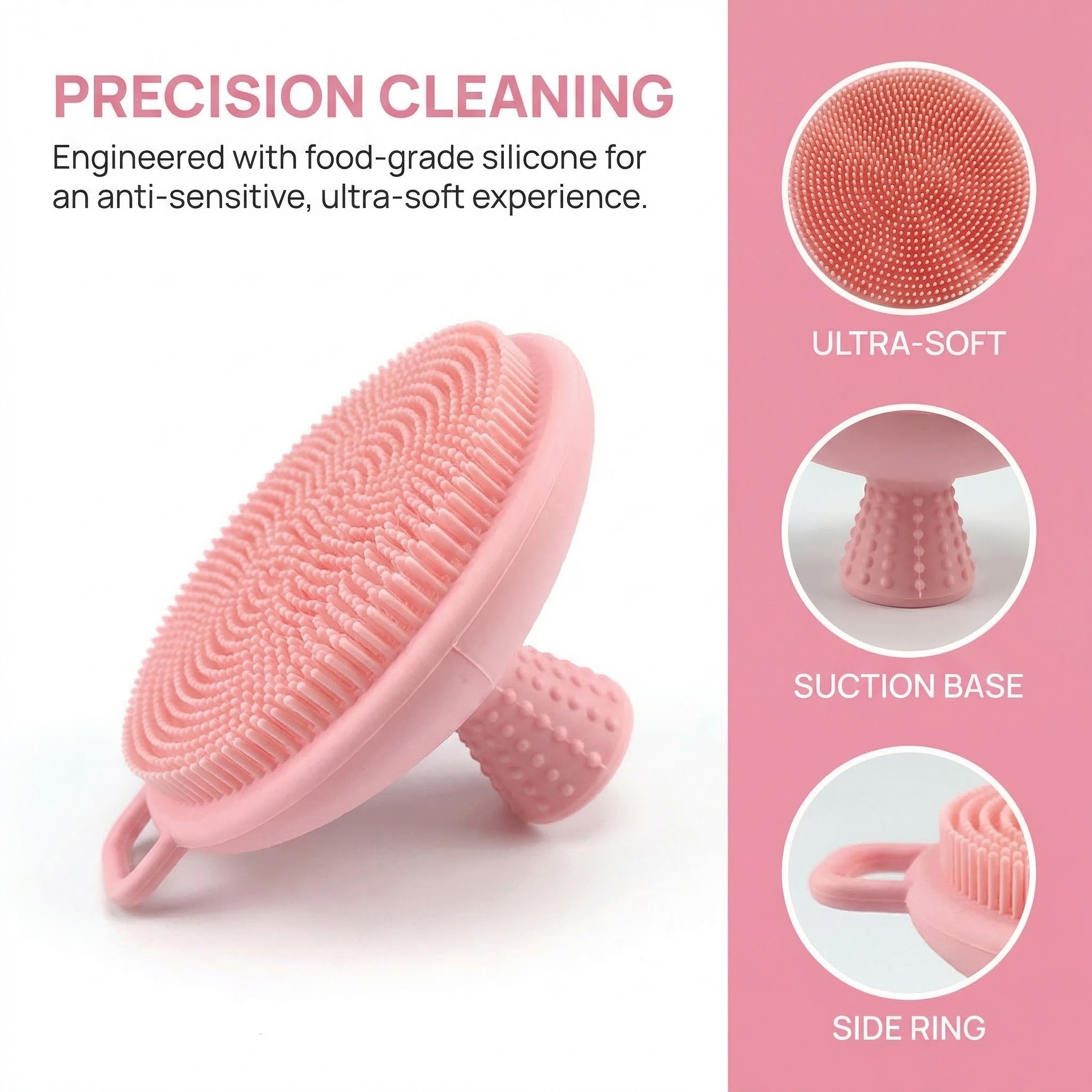 Silicone Face Scrubber Electric - Spazzola detergente viso in silicone, spazzola