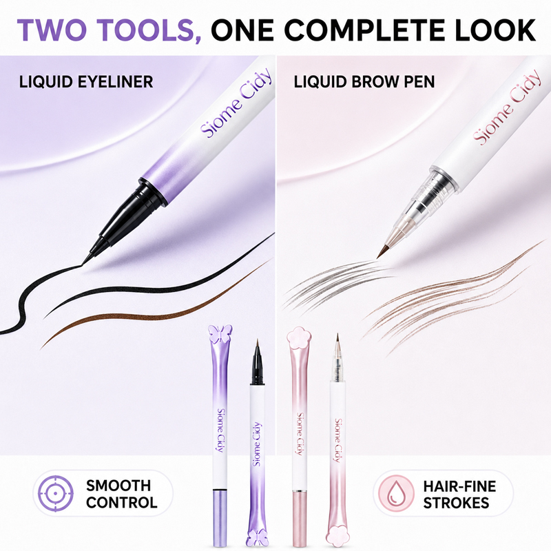 Siome Cidy Set 4 Pezzi Eyeline - Waterproof Liquid Eyeliner Pen recensione e prezzo