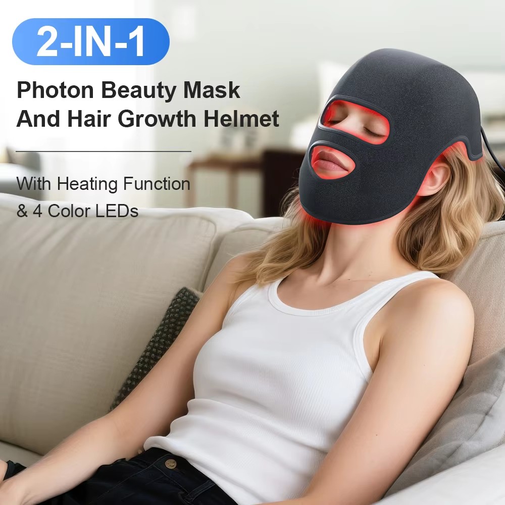 Cappello LED e Maschera Viso a - Led Light Therapy Face Mask recensione e prezzo