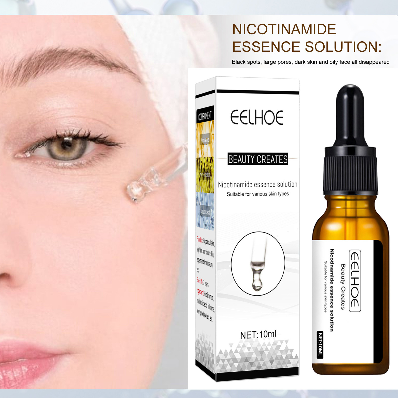 Siero viso sbiancante Ridurre  - Niacinamide Pore Shrinking Essence recensione e prezzo