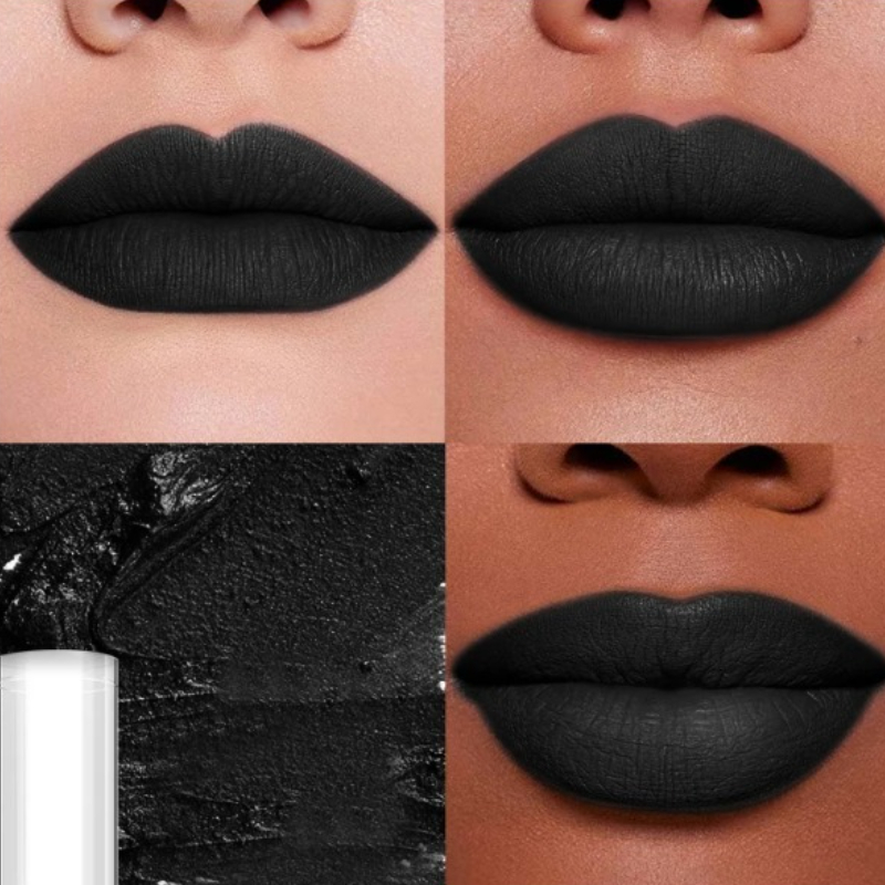 Rossetto liquido nero opaco pu - Matte Velvet Lip Tint Long Lasting recensione e prezzo