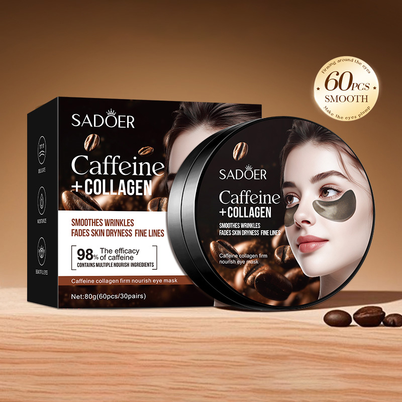 60 pz SADOER Caffeina Cristall - Collagen Under Eye Patches recensione e prezzo