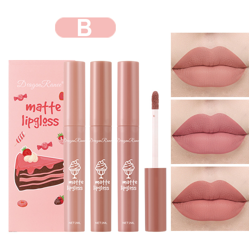 Set di 3 Rossetti Liquidi Opac - Matte Velvet Lip Tint Long Lasting recensione e prezzo