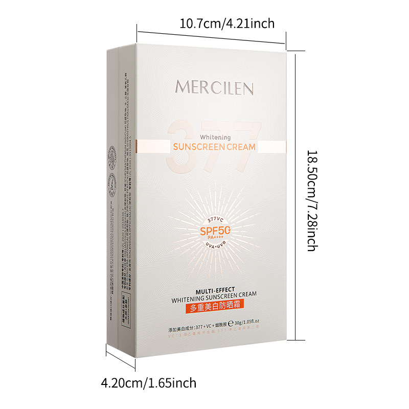 Crema solare viso e corpo Merc - Spf 50 Waterproof Sunscreen recensione e prezzo