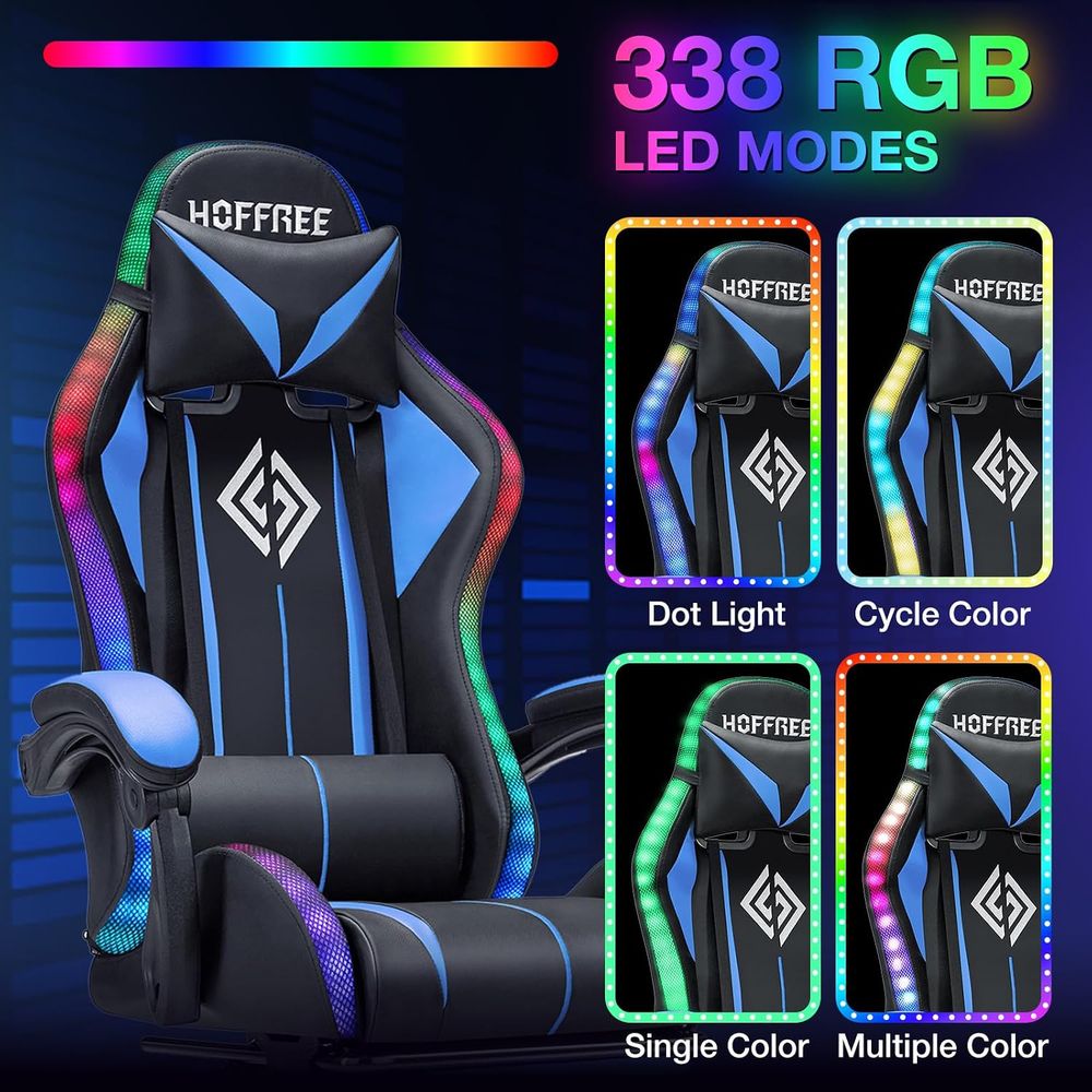 Sedia da Gaming LED con Massag - Massage recensione e prezzo